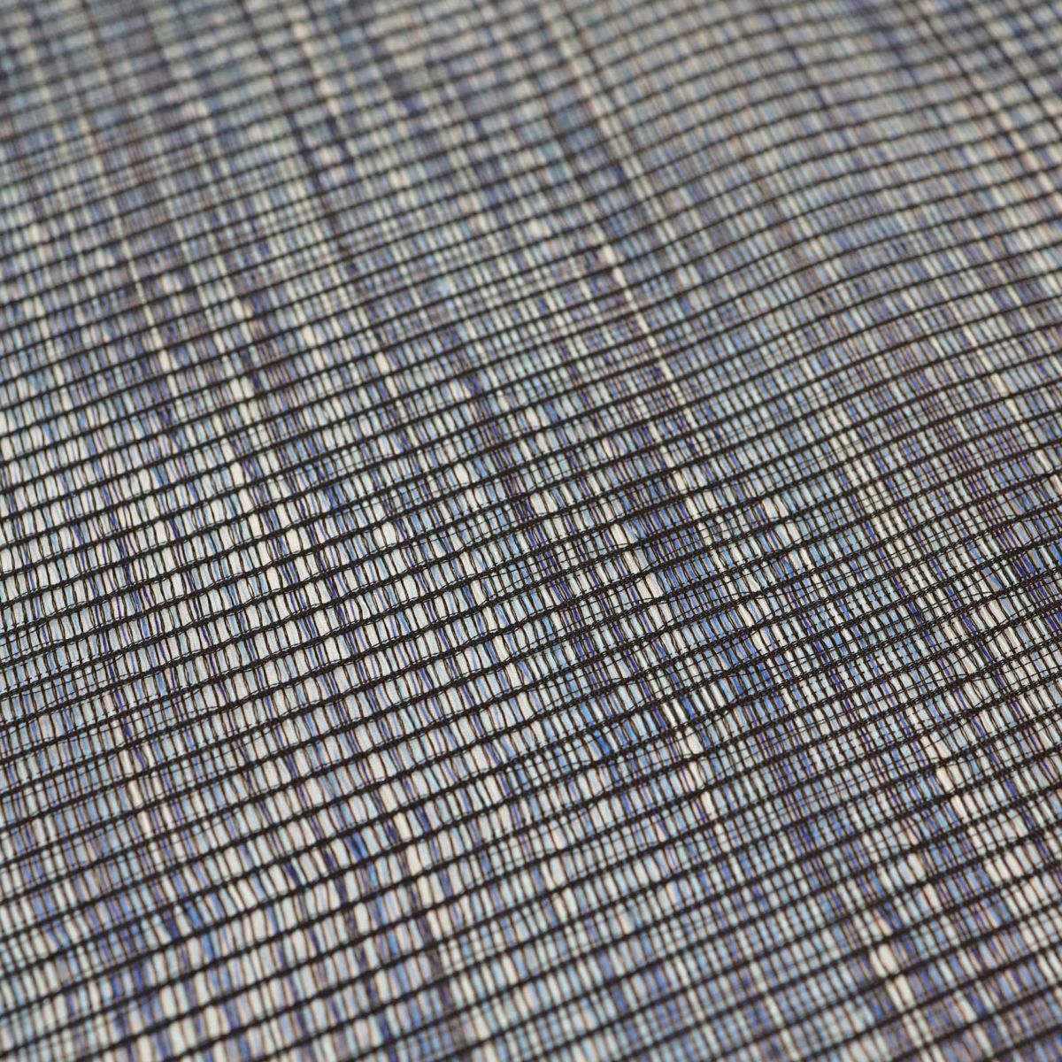 紋紗織ポケットチーフ・ネイビーの生地組成アップ