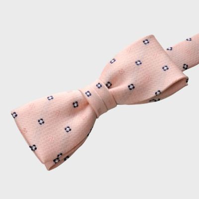 シャトル 柄 ネクタイ：薄いピンク KINSHOKU蝶ネクタイ 桜染ドット・ピンク | SEIWA ONLINE STORE