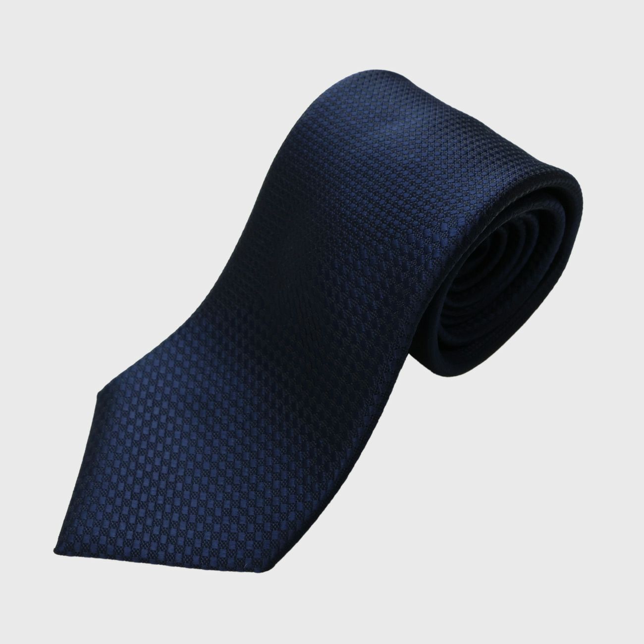 KINSHOKUネクタイ ソリッドガルザパネル・ネイビー