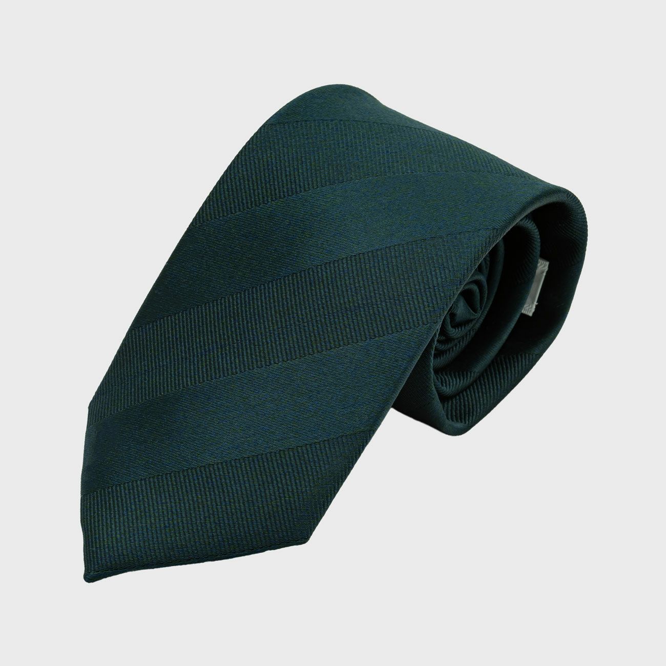 KINSHOKUネクタイ メランジソリッドストライプ・グリーン